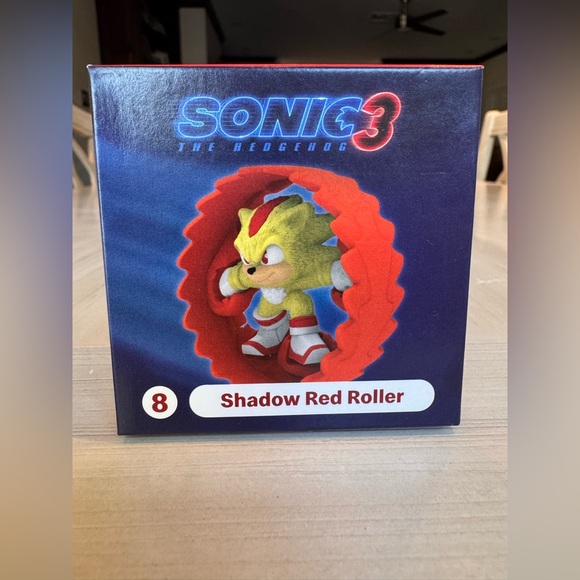Sonic the Hedgehog 3 Happy Meal Toy – Shadow Red Roller (#8) – Limited Edition - Picture 7 of 12